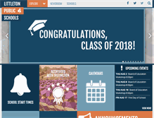 Tablet Screenshot of littletonpublicschools.net